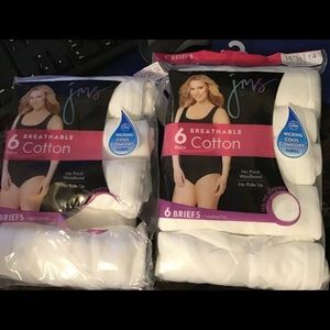 JMS breathable white cotton briefs.
